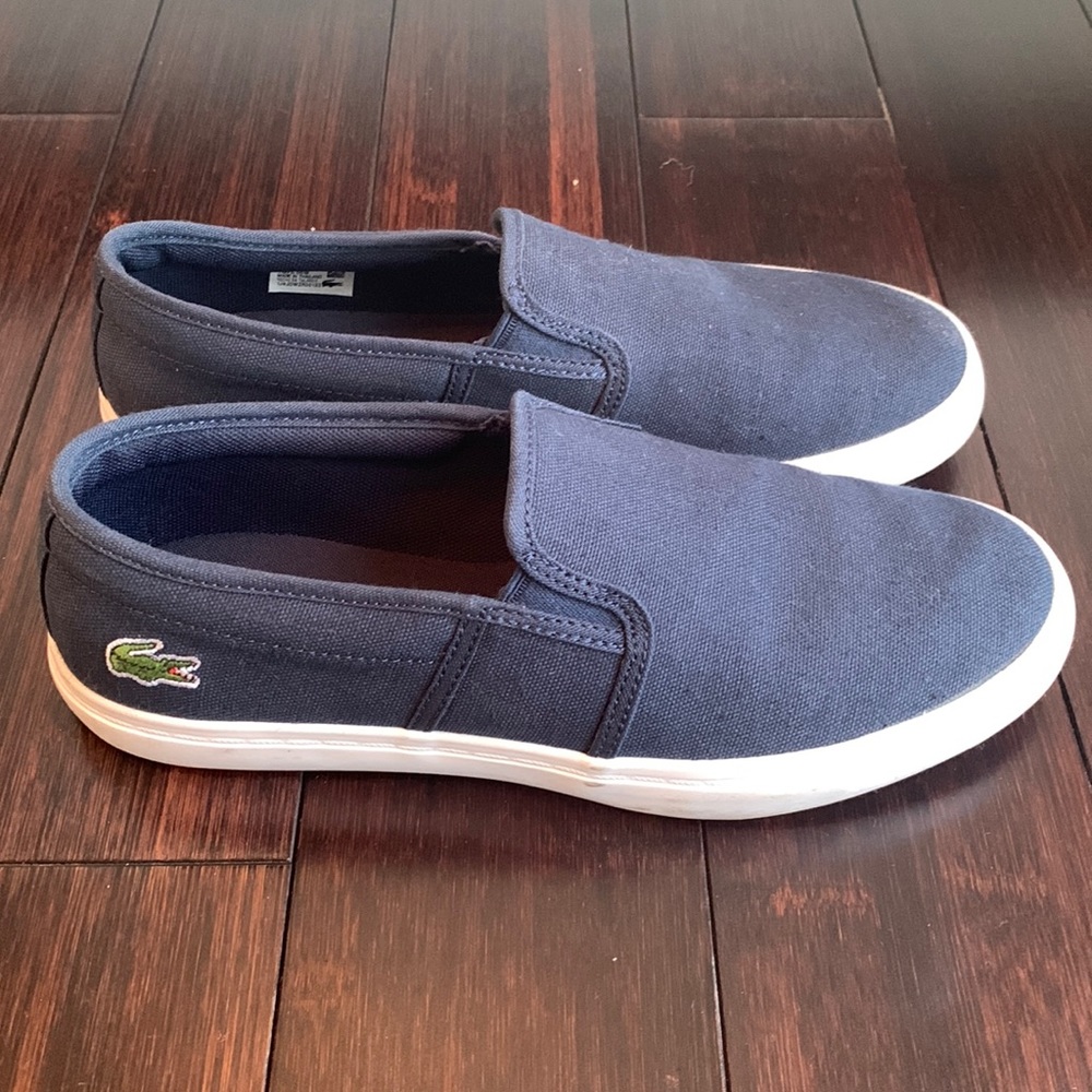 Lacoste Canvas slip on sneakers